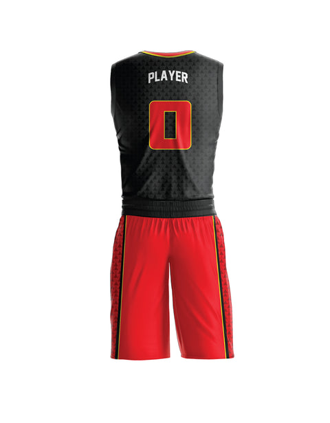RAY'S Men's Basketball Uniform Set, Yellow and Green Jersey with Customise Number, Athletic Two-Piece Performance Kit