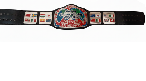 RAY'S WORLD TV WRESTLING CHAMPION REPLICA BELT,ADULT SIZE.