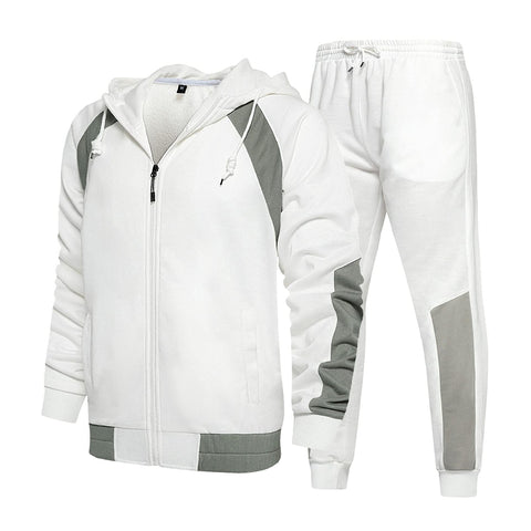 RAY'S Men's Tracksuit Sweatsuit Set Long Sleeve 2 Piece Hoodies Tracksuit Athletic Suit Sport Casual Fitness Jogging Outfits