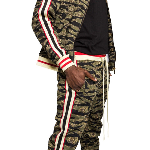 RAY'S Unisex Athletic Tracksuit Set,Cambo Pattern, 2-Piece Polyester, Long Sleeve with Side Zip Pockets, Athletic Regular Fit