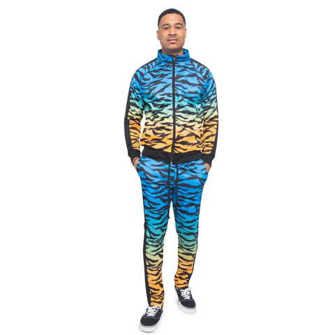 RAY'S Unisex Athletic Tracksuit Set,Cambo Pattern, 2-Piece Polyester, Long Sleeve with Side Zip Pockets, Athletic Regular Fit