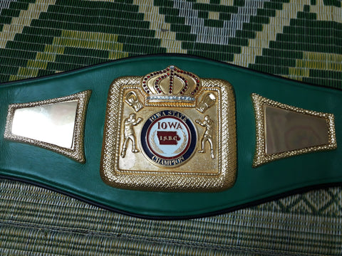 RAY'S CUSTOME MADE LOWA STATE CHAMPION REPLICA BELT ADULT SIZE