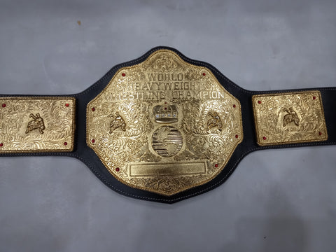 RAY'S FANDU BIG GOLD WORLD HEAVYWEIGHT CHAMPIONSHIP REPLICA BELT, ADULT SIZE