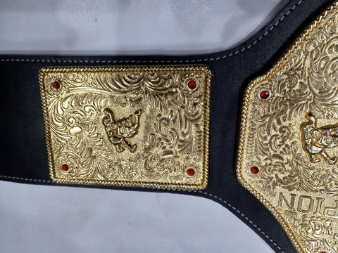 RAY'S FANDU BIG GOLD WORLD HEAVYWEIGHT CHAMPIONSHIP REPLICA BELT, ADULT SIZE