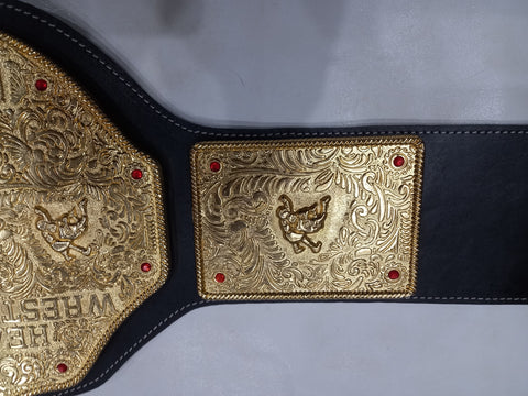 RAY'S FANDU BIG GOLD WORLD HEAVYWEIGHT CHAMPIONSHIP REPLICA BELT, ADULT SIZE