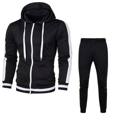 RAY'S Men's Tracksuit Sweatsuit Set Long Sleeve 2 Piece Hoodies Tracksuit Athletic Suit Sport Casual Fitness Jogging Outfits