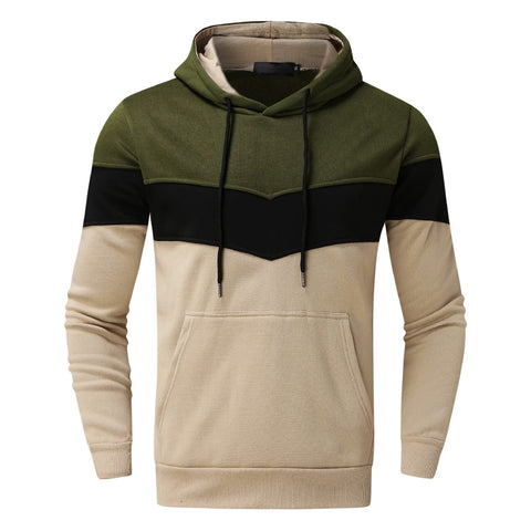 Men's Tracksuit Set, Colour Block Design in different colour, Hooded Sweatshirt with Matching Jogger Pants