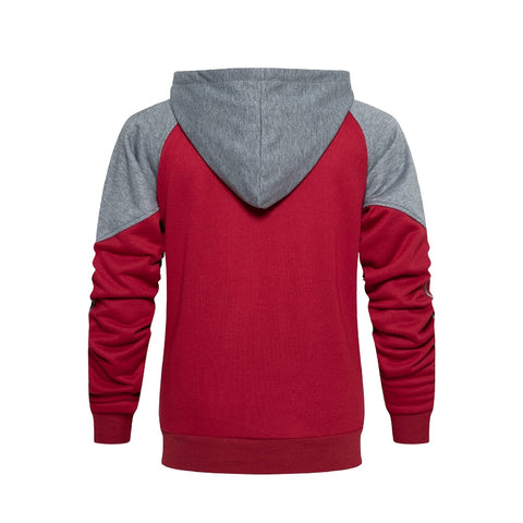 Men's Tracksuit Set, Colour Block Design in different colour, Hooded Sweatshirt with Matching Jogger Pants