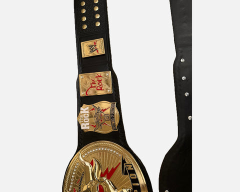 THE ROCK WRESTLING CHAMPION REPLICA BELT ADULT SIZE