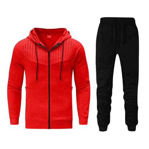 RAY'S Men's Tracksuit Sweatsuit Set Long Sleeve 2 Piece Hoodies Tracksuit Athletic Suit Sport Casual Fitness Jogging Outfits