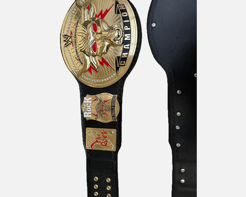 THE ROCK WRESTLING CHAMPION REPLICA BELT ADULT SIZE