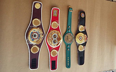RAY'S 4 PCS OF MINI BELTS WBC WBA WBO IBF Championships SET