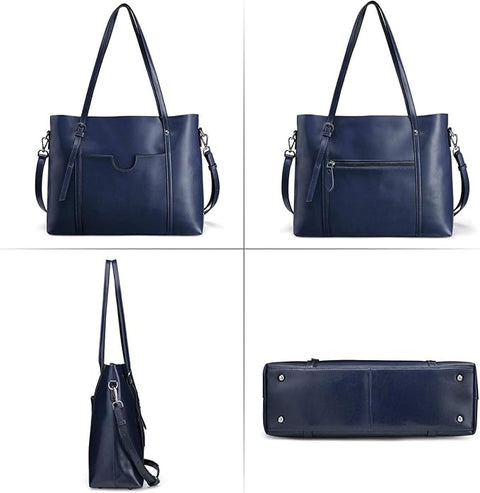 Ray's Large Capacity Cowhide Leather Shoulder Bag Purses Luxury Handbags for Women