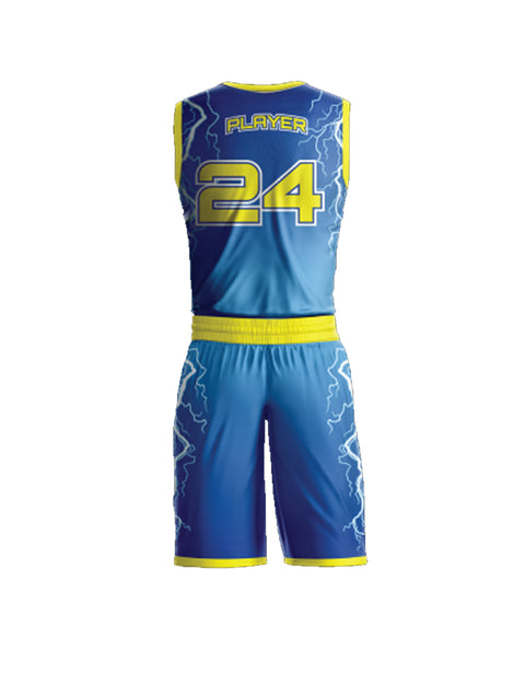 RAY'S Men's Basketball Uniform Set, Yellow and Green Jersey with Customise Number, Athletic Two-Piece Performance Kit