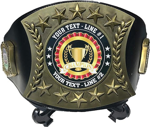 RAY'S MEDAL CUSTOM MADE TROPHY WRESTLING BELT, ADULT SIZE