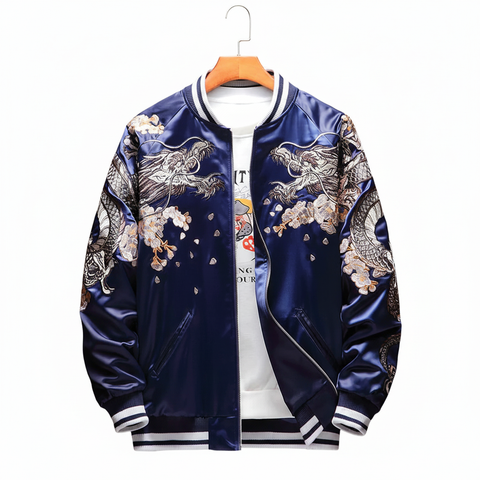 RAY'S Double Dragon AND Phoenix Sukajan Souvenir Jacket ADULT SIZE