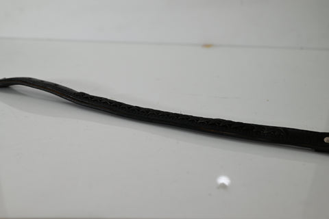 Braided Leather Dog Collar with Metal Hardware, Genuine Leather with Decorative Braided Detail&nbsp;
