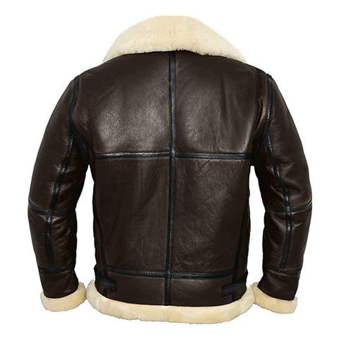 RAY'S WESTERN Leather Jacket Men Shearling Sheepskin