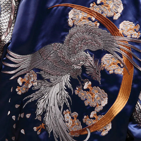 RAY'S Double Dragon AND Phoenix Sukajan Souvenir Jacket ADULT SIZE