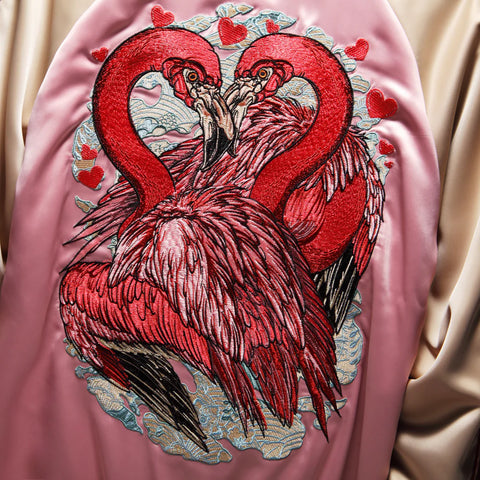RAY'S Flamingo Heart Sukajan Jacket ADULT SIZE