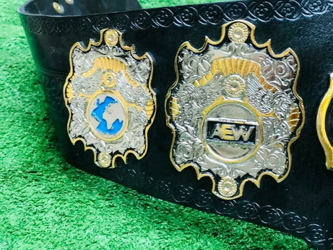 RAY'S AEW WORLD WRESTLING CHAMPION REPLICA BELT, ADULT SIZE