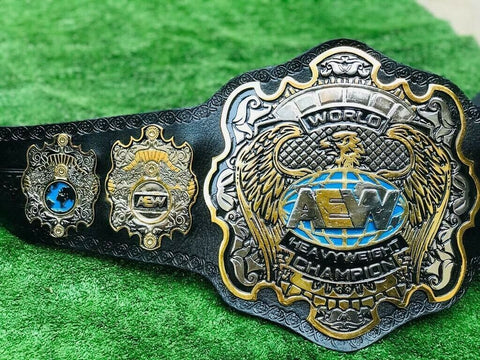 RAY'S AEW WORLD WRESTLING CHAMPION REPLICA BELT, ADULT SIZE