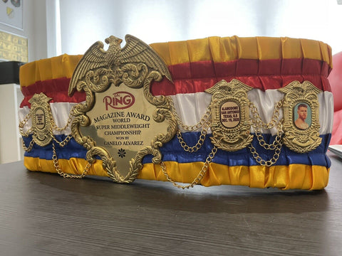 RAY'S RING MAGAZINE AWARD WORLD SUPER MIDDLEWEIGHT CHAMPIONSHIP BELT ADULT SIZE