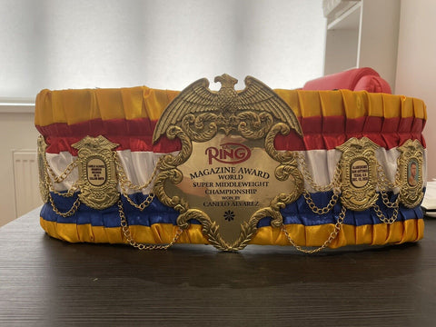 RAY'S RING MAGAZINE AWARD WORLD SUPER MIDDLEWEIGHT CHAMPIONSHIP BELT ADULT SIZE