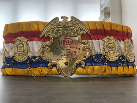 RAY'S RING MAGAZINE AWARD WORLD SUPER MIDDLEWEIGHT CHAMPIONSHIP BELT ADULT SIZE