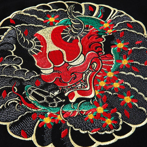 RAY'S The Oni Embroidered Sukajan Hoodie ADULT SIZE