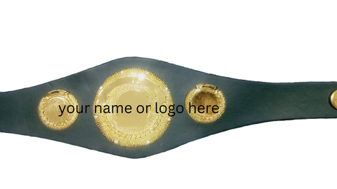 RAY'S custom made International Boxing Organization (IBO) World Championship boxing belt
